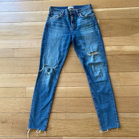 AGOLDE | Sophie Distressed High Waisted Skinny Jeans - Picture 2 of 12